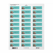 Labels voor het retouradres van de sleuf (Full Sheet)