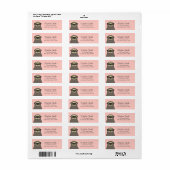 Labels voor het retouradres van de sleuf (Full Sheet)