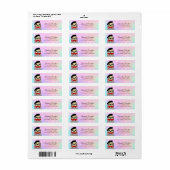 Labels voor het retouradres van de sleuf (Full Sheet)