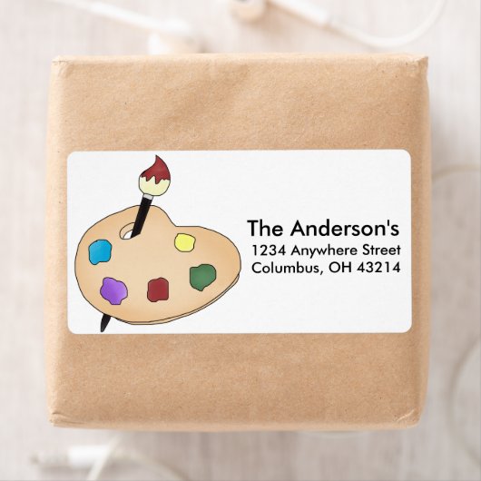 Labels voor het retouradres van kunstenaars (Insitu)