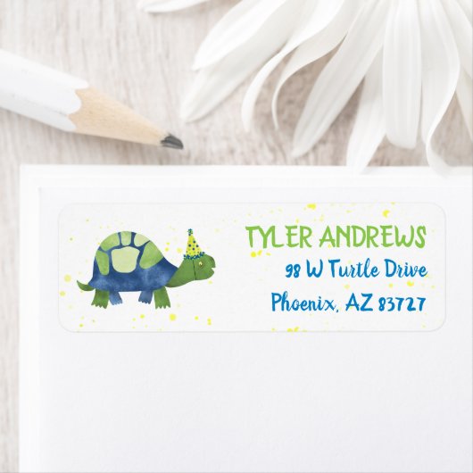 Labels voor het retouradres van schildpad (Insitu)