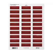 Labels voor het retourlandingsadres van het land (Full Sheet)