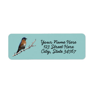 Labels voor het teruggeven van Bluebird Return-adr