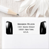 Labels voor het terugsturen van Black and White Ga (Insitu)