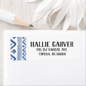 Labels voor het trale terugkeeradres (Insitu)