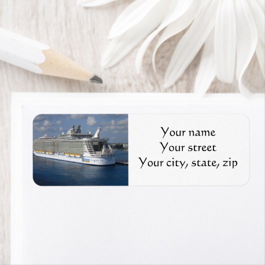 Labels voor het verzenden van cruiseschepen (Insitu)