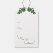 Labels voor kerstboombont cadeaulabel (Achterkant)