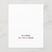 Labels voor kerstcadeaupakket met joyeux Noel Fest (Achterkant)