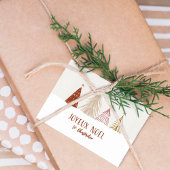 Labels voor kerstcadeaupakket met joyeux Noel Fest