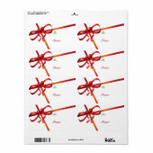 Labels voor kerstcadeautjes (Full Sheet)