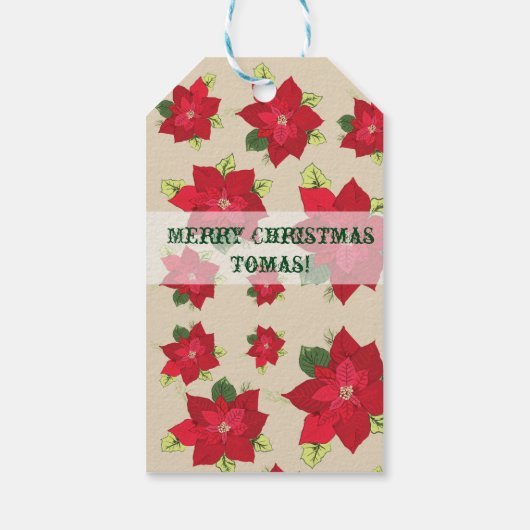 Labels voor kerstcadeautjes cadeaulabel (Achterkant)