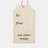 Labels voor kerstcadeautjes in de zin cadeaulabel (Achterkant)