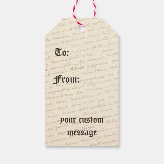 Labels voor kerstcadeautjes in de zin cadeaulabel (Achterkant)