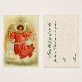 Labels voor kerstcadeautjes in de zin visitekaartjes (Voorkant /achterkant)