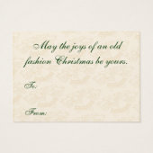 Labels voor kerstcadeautjes in de zin visitekaartjes (Achterkant)