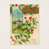 Labels voor kerstcadeautjes in de zin visitekaartjes (Voorkant)