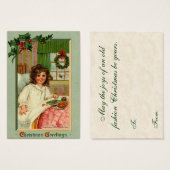 Labels voor kerstcadeautjes in de zin visitekaartjes (Voorkant /achterkant)