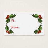 Labels voor kerstcadeautjes visitekaartjes (Achterkant)