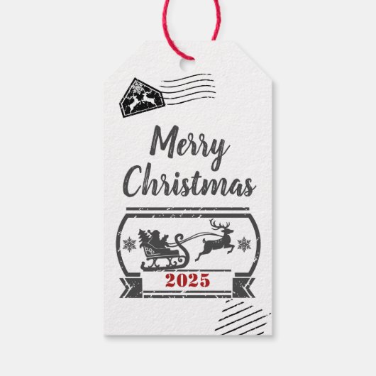 Labels voor kerstcadeautjes voor speciale levering cadeaulabel (Achterkant)