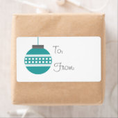 Labels voor kerstfeestdagen, Blauwgroen (Insitu)