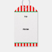 Labels voor kerstfeestdagen cadeaulabel (Achterkant)