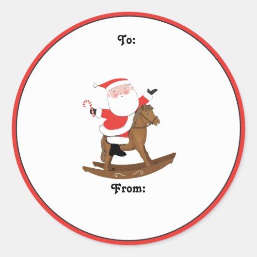 Labels voor kerstfeestdagen in Equestrian (Voorkant)