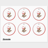 Labels voor kerstfeestdagen in Equestrian (Vel)