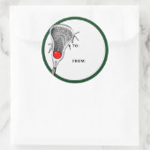 Labels voor kerstfeestdagen met lacrosse cadeaus (Tas)