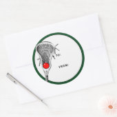 Labels voor kerstfeestdagen met lacrosse cadeaus (Envelop)