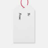 Labels voor kerstontwerper cadeaulabel (Achterkant)