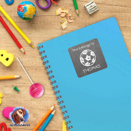 Labels voor kinderen - football board | waterdicht