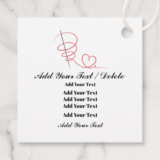 Labels voor kleding, geschenken, enz. (Achterkant)
