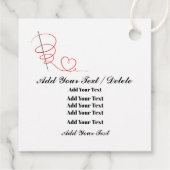 Labels voor kleding, geschenken, enz. (Achterkant)