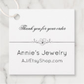 Labels voor kleine bedrijven in zwart-wit (Voorkant)