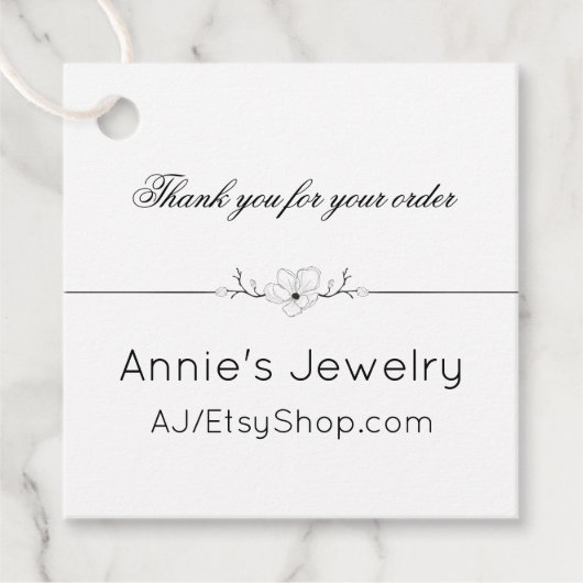 Labels voor kleine bedrijven in zwart-wit (Voorkant)