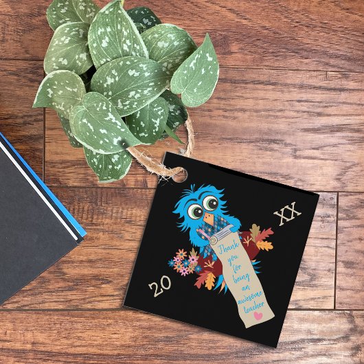 Labels voor leerkrachten met Cute Blue Owl