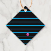 Labels voor leerkrachten met Cute Blue Owl (Achterkant)