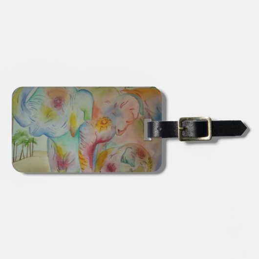 Labels voor lephant Family for Luggage (Voorkant horizontaal)