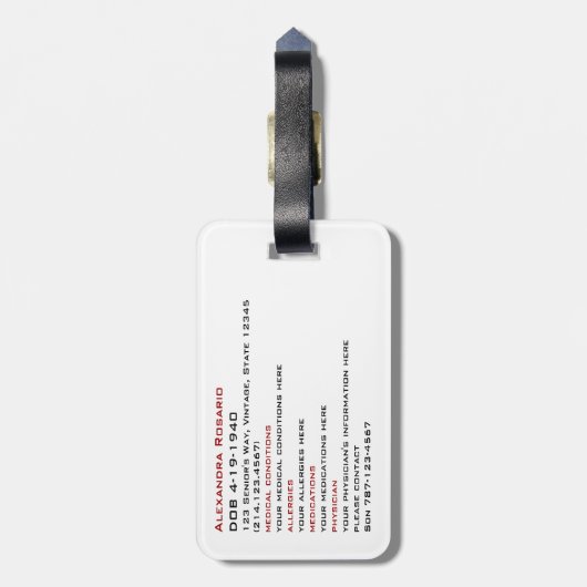 Labels voor medische noodhulp (Achterkant verticaal)