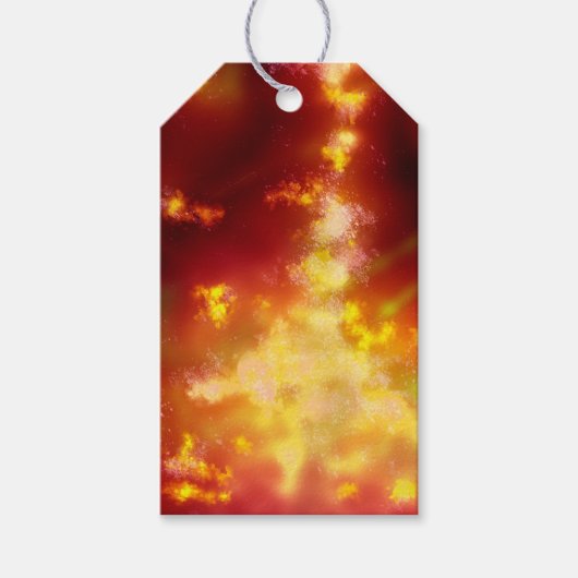 Labels voor Night Sky Flame Gift Cadeaulabel (Voorkant)