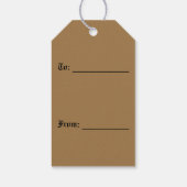 Labels voor oude rode stenen muur cadeaulabel (Achterkant)
