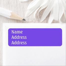 Labels voor Paars retouradres