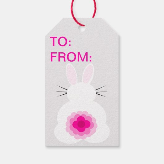 Labels voor paasbunny Gift Cadeaulabel (Achterkant)