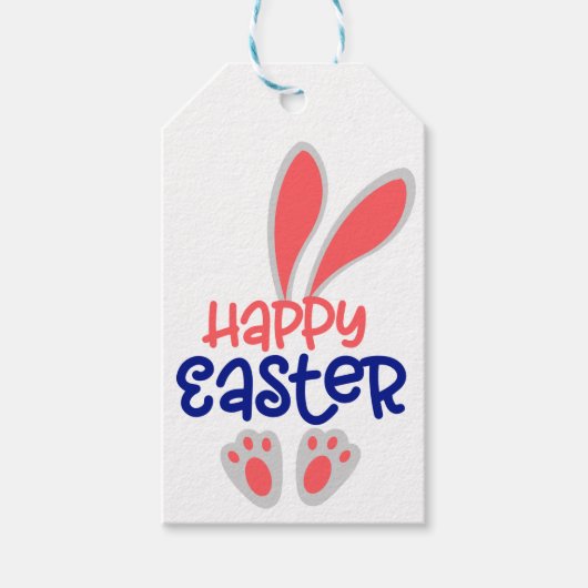 Labels voor paasbunny Gift Cadeaulabel (Voorkant)