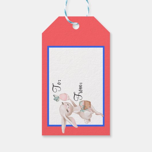 Labels voor paasbunny Gift Cadeaulabel (Achterkant)
