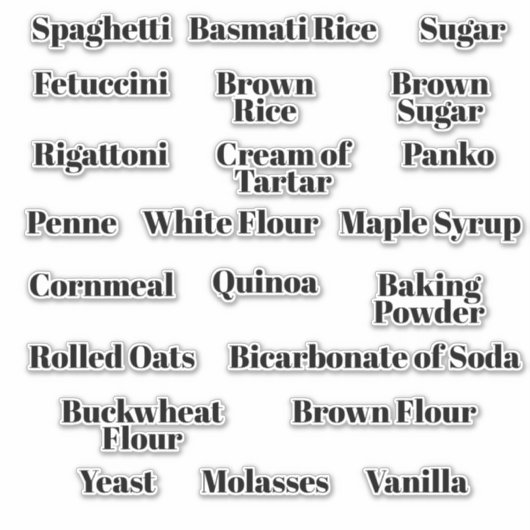 Labels voor panteropslagkoolstofhouder (Voorkant)