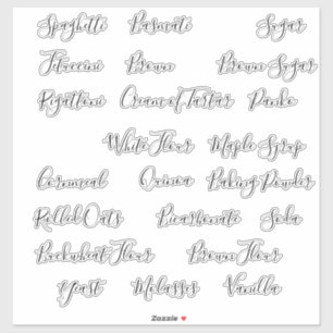 Labels voor panteropslagkoolstofhouder