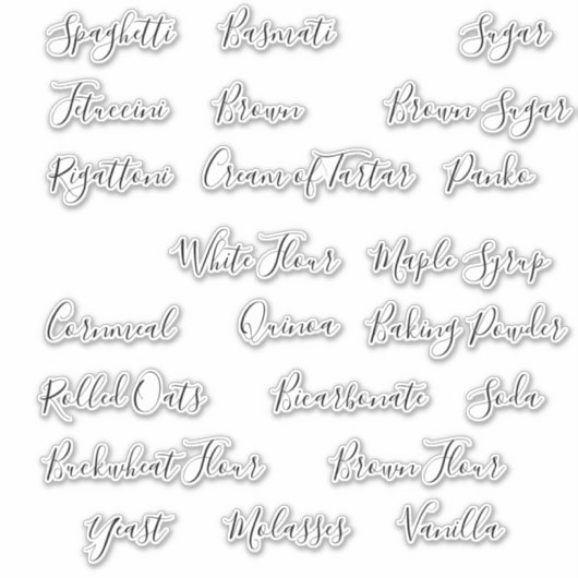 Labels voor panteropslagkoolstofhouder (Voorkant)