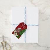 Labels voor persoonlijk kerstBeer Cadeaulabel (Met Touw)