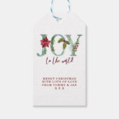 Labels voor prettige kerstfeestdagen cadeaulabel (Voorkant)